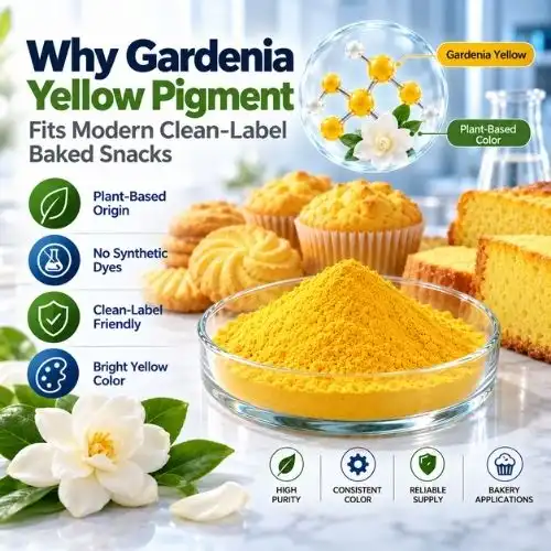 Why Gardenia Yellow Pigment Fits Modern Clean-Label Baked Snacks
